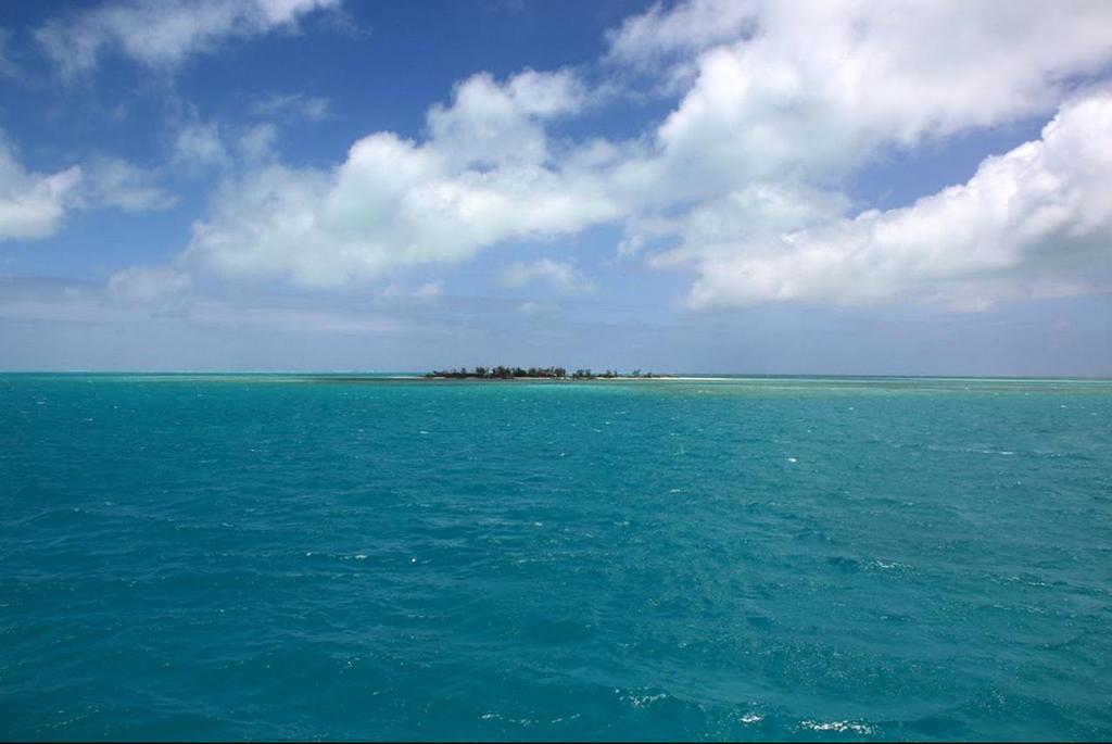 Another view from the sea -  Cargados Carajos Shoals.  The low lying archipelago is impossible to spot at night. © SW